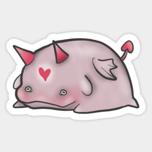 Cute Cupid Dragons Sticker